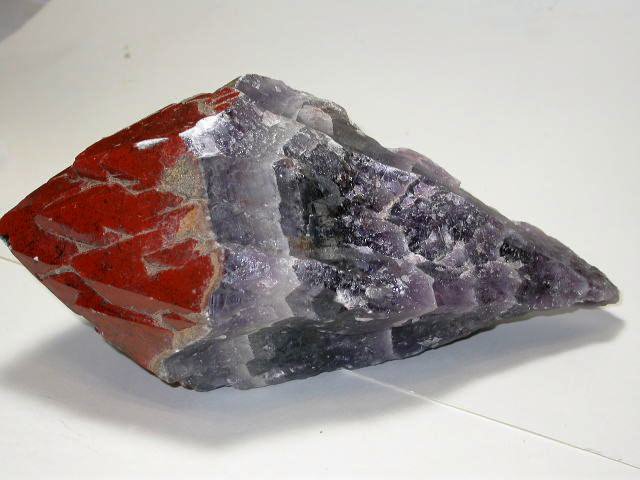 Auralite 23 Stone Crystal Point Altar Stone  2700 Grams Red Hematite Tip & Sunken Record keeper Very RARE AAAA ++++