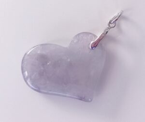 Auralite-23 Crystal Heart Pendant