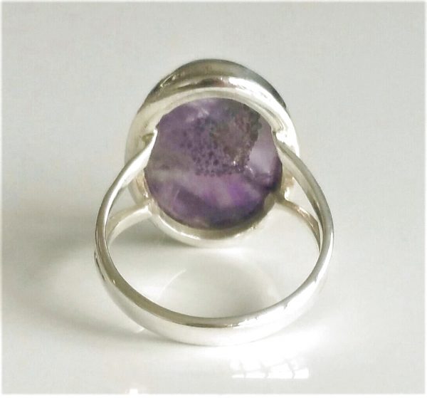 Auralite-23 Crystal 925 Sterling Silver Ring Jewelry Sz 9