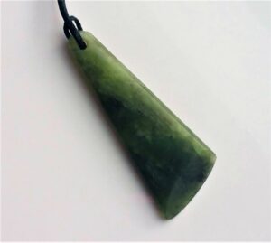 NZ Greenstone Pounamu Toki Pendant Necklace